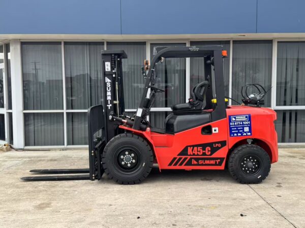 Summit K45 4.5 Ton LPG&Petrol Dual Fuel Forklift (4.5m, 3 Stage)
